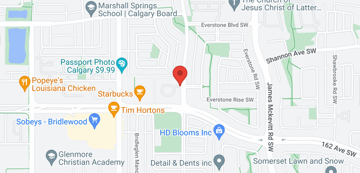 map of #105 15 EVERSTONE DR SW